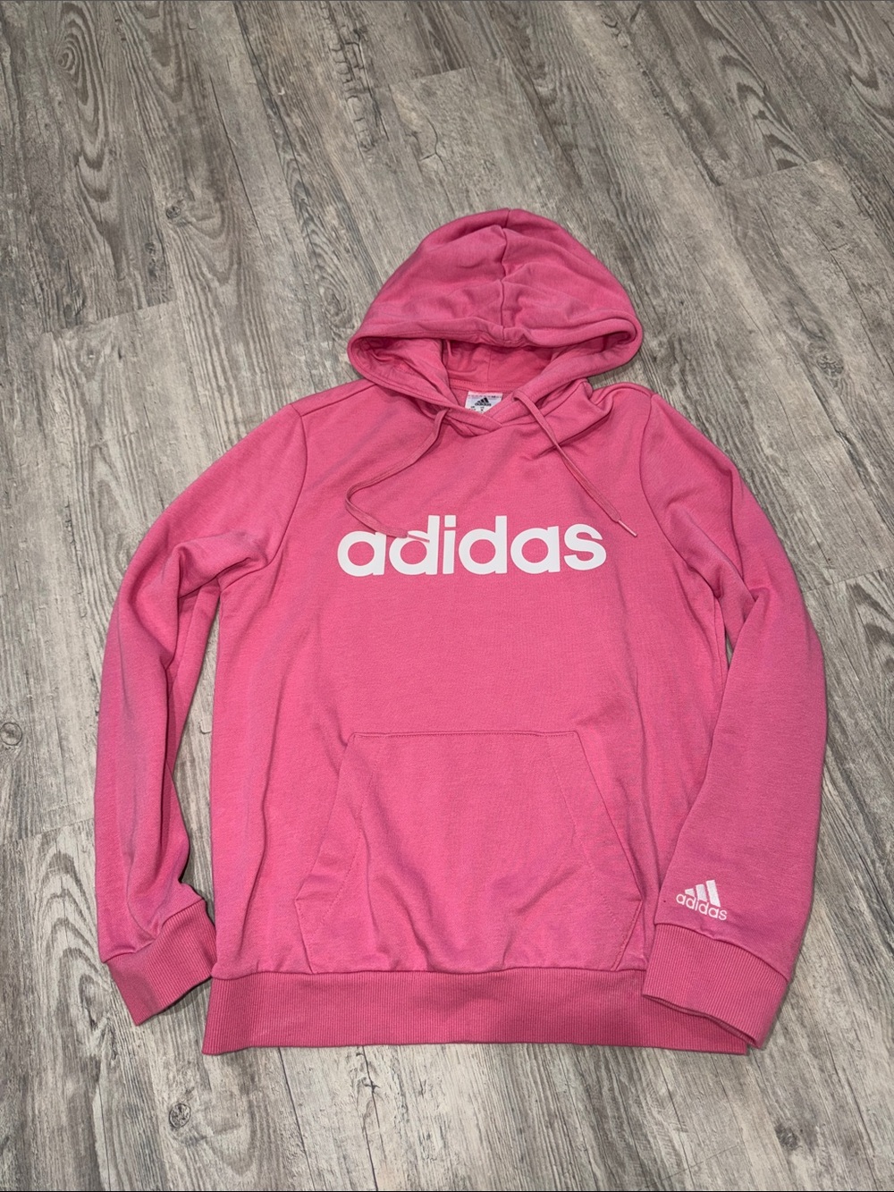Adidas Pink Pullover Hoodie